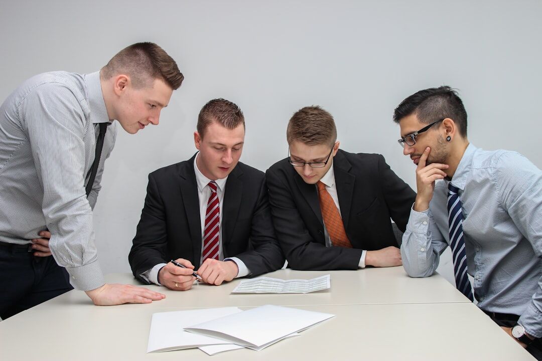 business team discussing project