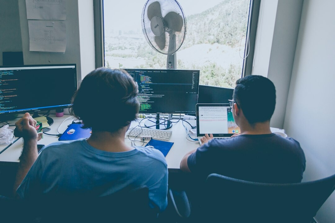 programmers working on code